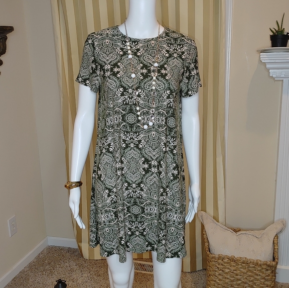 SHOW ME YOUR MUMU OLIVE GREEB "EM" MINI DRESS S - Picture 2 of 7
